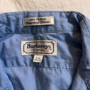 Burberry Blue Casual Button Down Shirt